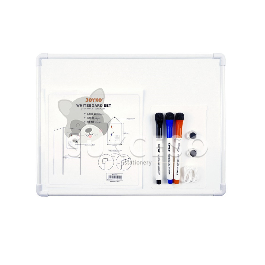 

Joyko Set Papan Tulis Putih Mini WBS-10 Whiteboard Set Gantung Magnet