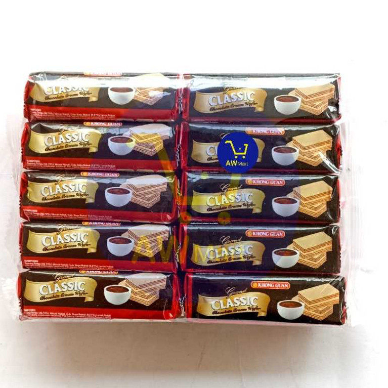 

WAFER CLASSIC KHONG GUAN PER PAX ISI ( 10 SACHET X 18 GRAM ) - KHONG GUAN WAFER COKELAT CLASSIC PERPAX