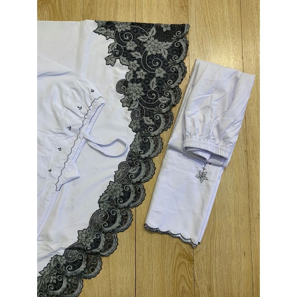 Mukena Bordir Komputer Mukena Mewah Aisyah Series