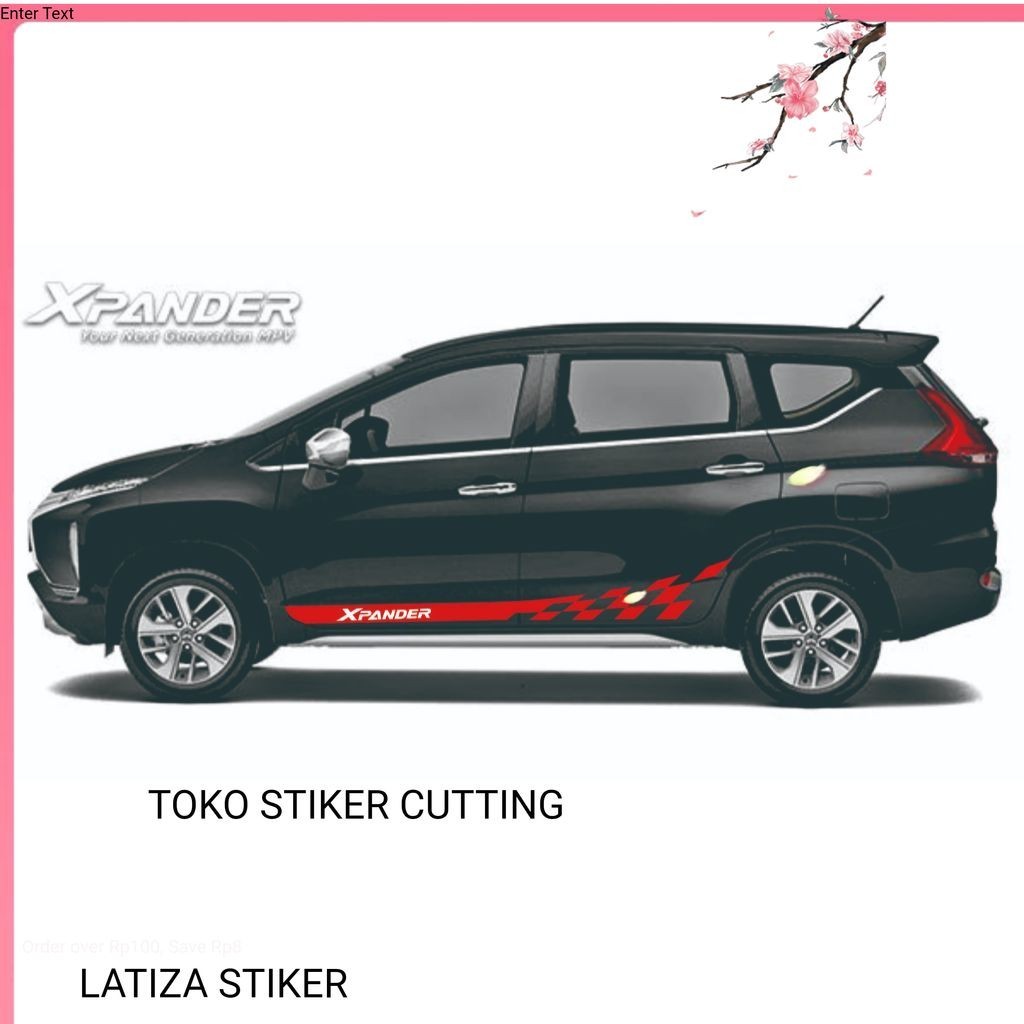 CUTING STIKER MOBIL STIKER LIS STRIPING MOBIL Stiker Mobil Xpander Cross Ultimate Aksesoris Avanza V