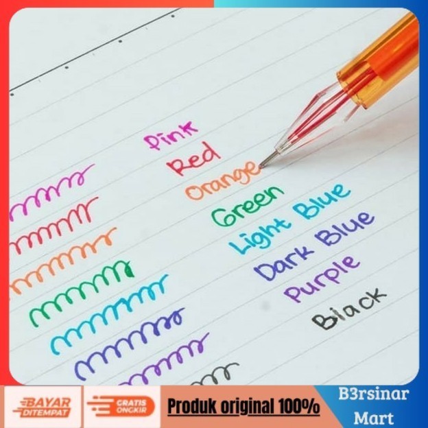 

[[KUALITAS TERBAIK]] PULPEN PENA GEL SET ISI 8 WARNA / joyko DIAMOND ART COD