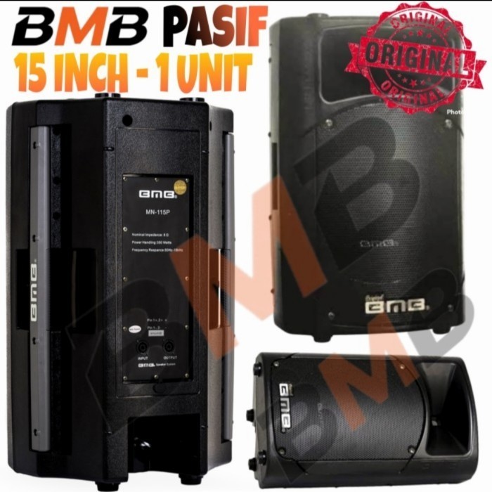 Speaker Pasif BMB 15 Inch MN-115P Original Garansi 3 Tahun Harga 1 Pcs