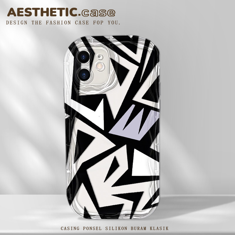 Aesthetic unik dan lucu cewek softcase silikon android for oppo a16 a15 a9 a7 a5 a12 a16s a31 a93 a1