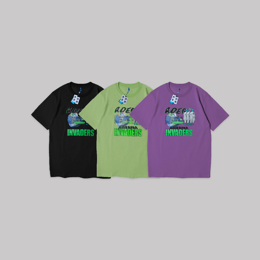 Ader Error Space Invaders T-Shirts Original Cotton High Quality Unisex T-shirt