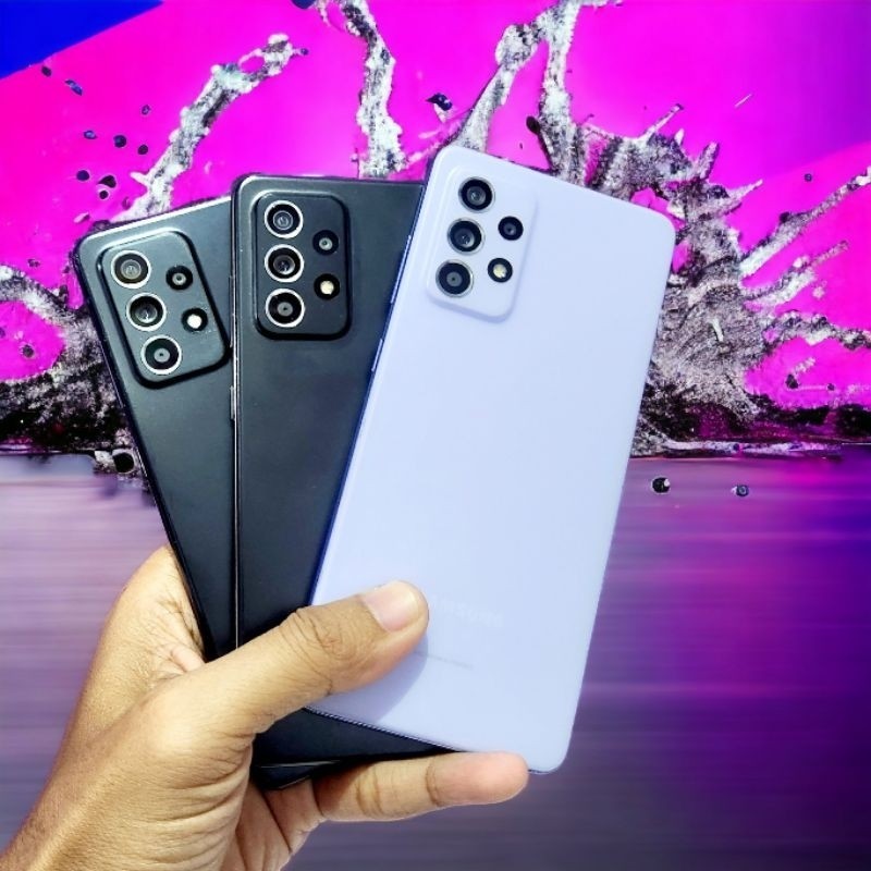 Samsung a52 versi 256gb fullset second garansi resmi ram 8gb seken bekas murah original ya