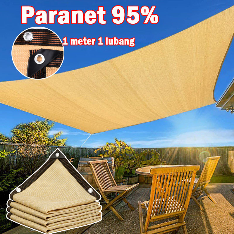 Paranet 90% Anti-UV Sunshade Net/Jaring Peneduh Balkon/terpal plastik bening/tanaman rumah shading n