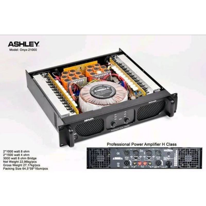 POWER AMPLIFIER ASHLEY ONYX 21000 POWER ASHLEY ONYX-21000 CLASS H