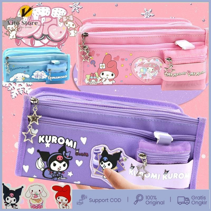 

(COD) Tempat Pensil Kartun Sanrio Kapasitas Besar/Tempat Pensil Dompet Koin Lucu