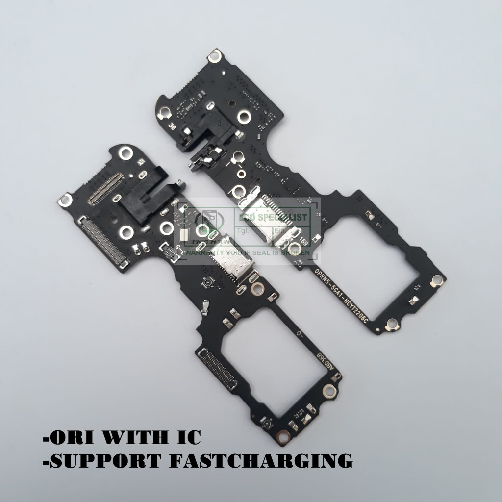 flexibel cas / board charger / papan cas oppo reno 5 5g +con h/f+mic ORI with IC