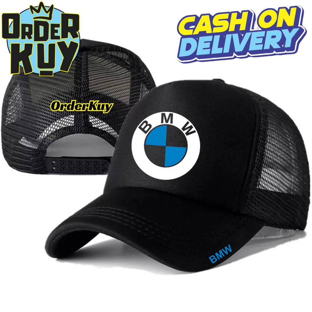 OrderKuy Topi Trucker BMW - Topi Distro BMW Logo - Topi BMW Premium - Topi Pria Dewasa - Topi Pria O