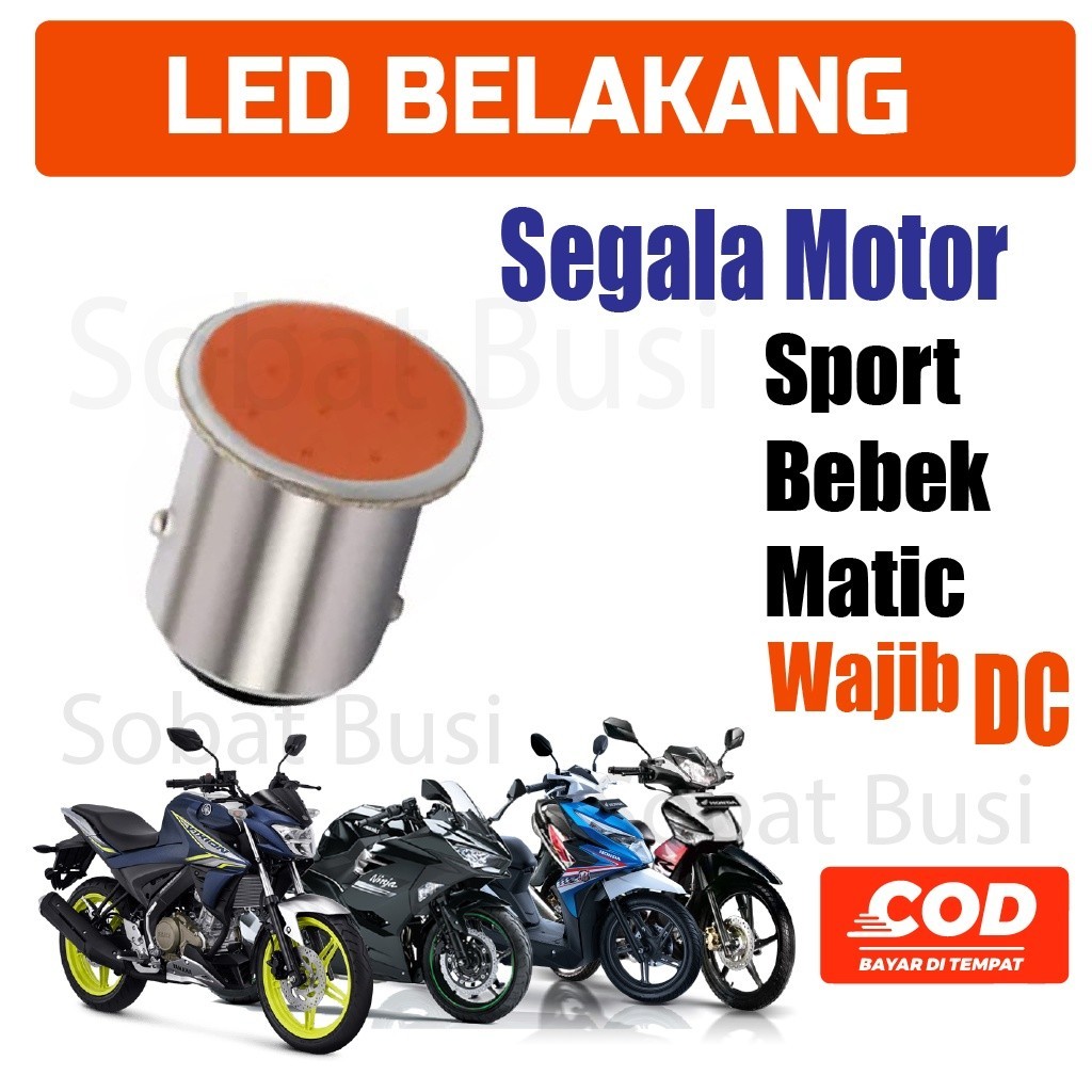 LAMPU FLASH VARIASI  REM BRAKE LED MOTOR PLASMA DC 12 v Aksesoris belakang utama sorot variasi vario