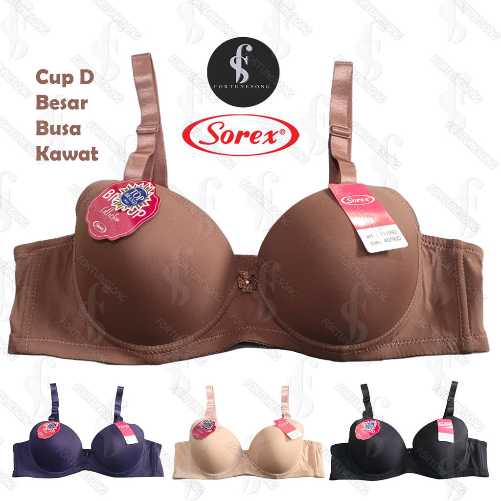 Fortunesong - Bra/BH Sorex Tanpa Kawat Big Size Cup D Art 11199