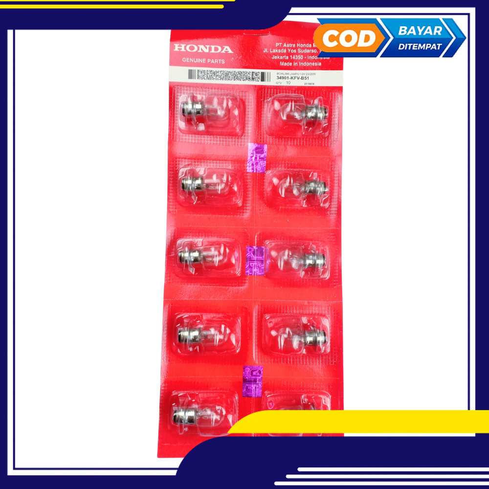 lampu depan motor - lampu motor - Bohlam Lampu Depan Honda 12V 25Watt KFV 10PCS sepeda motor