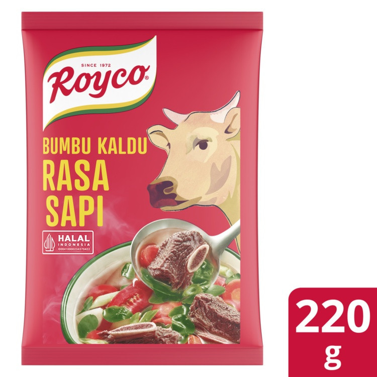 

Royco Bumbu Penyedap Makanan Rasa Kaldu Sapi 220 gr - ARM