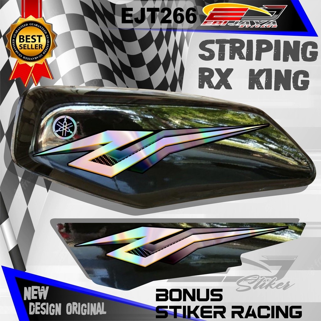 STIKER STRIPING RX KING NEW MOTIF / VARIASI STIKER HOLOGRAM DAN NON HOLOGRAM RX KING / STIKER MOTOR