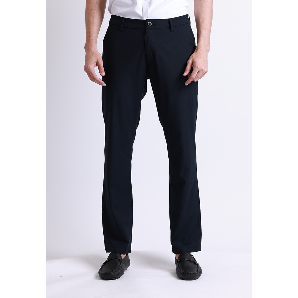 Manzone Celana Panjang Chinos Pria - Onel 1 - Black