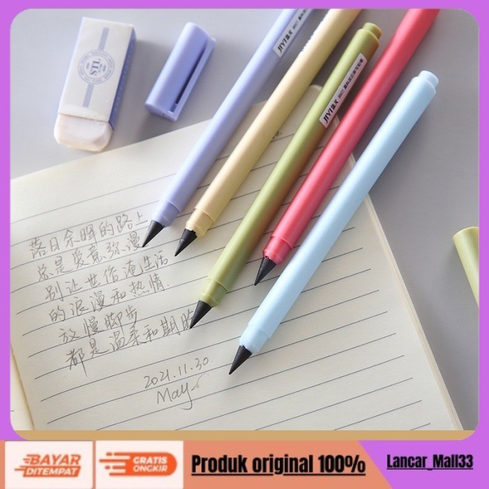 

TERJANGKAU Pensil Abadi Eternal Tidak Bisa Habis Infinite Pencil Ajaib - LOVE RED