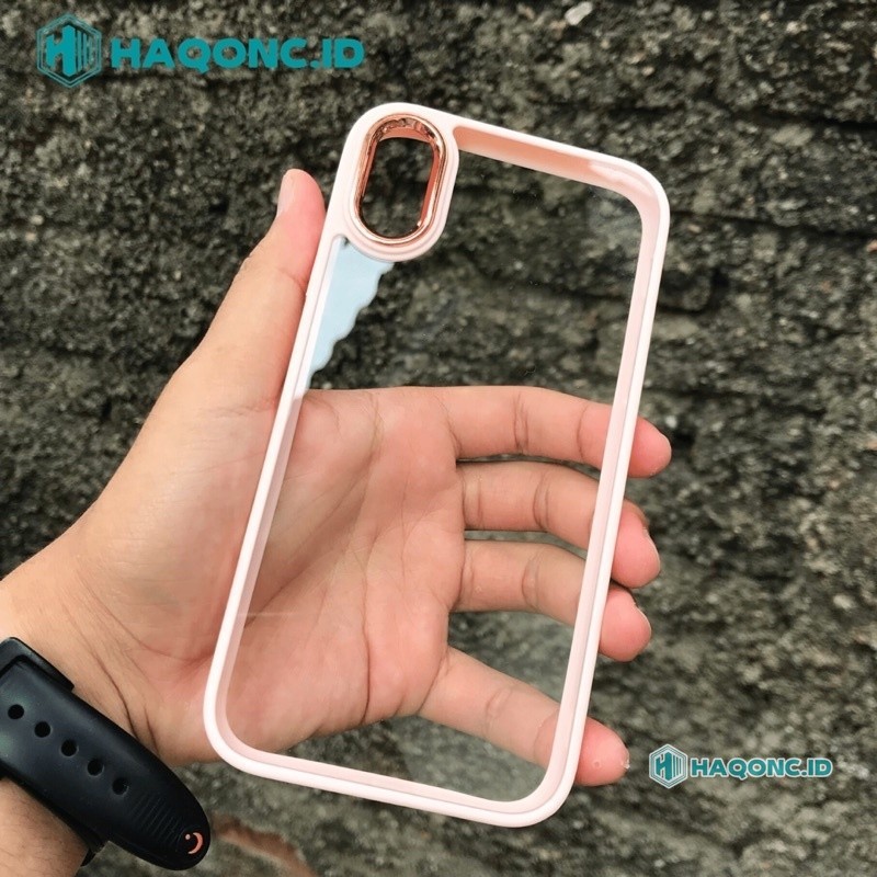 Case Iphone XR Hybrid Bumper Liquid Bening Acrylik Tebal Transparan Best Seller Anti Jatuh Murah War