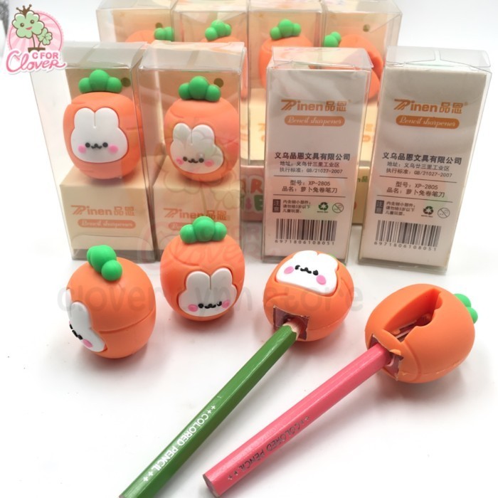 

SHARPENER WITH CUTE 3D SHAPE serutan pensil lucu unik stationary anak