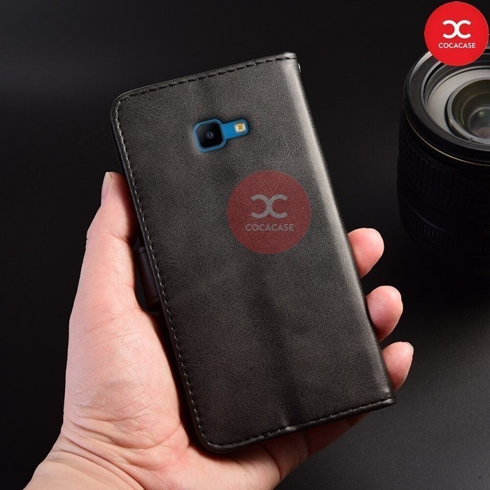BEST Flip Case Wallet Leather Samsung Galaxy J2 J5 J7 Prime Case Dompet - Hitam, J2 PRIME