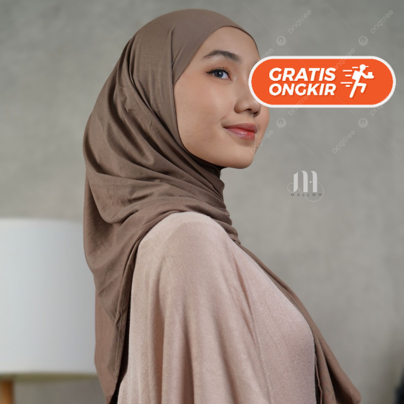 Terlaris ~Mallow Hijab Amira Instant Square - Segitiga Inner Kaos Rayon Premium Hijab Terbaru Hijab 