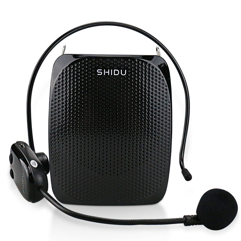 

SHIDU 10W Rechargeable Portable Wireless Voice Amplifier for Teachers Tour Guide Megaphone UHF Microphone Teaching Speaker S615