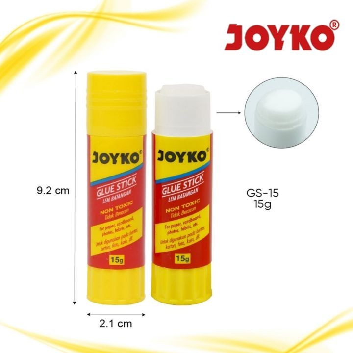 

Lem Joyko Glue Stick GS-15 Lem Kertas 15Gram / Lem Ketas Stick