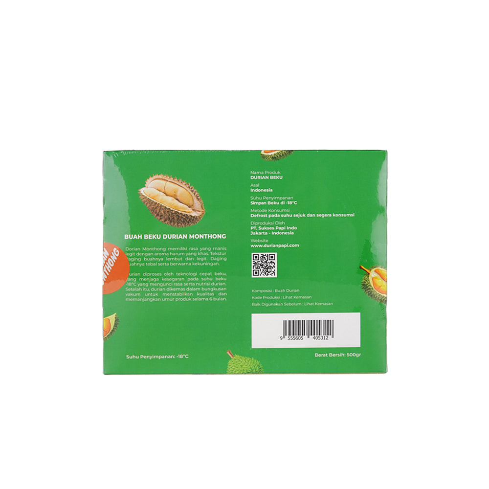 

DURIAN Papi Monthong Frozen/Pack - Duren Buah Segar