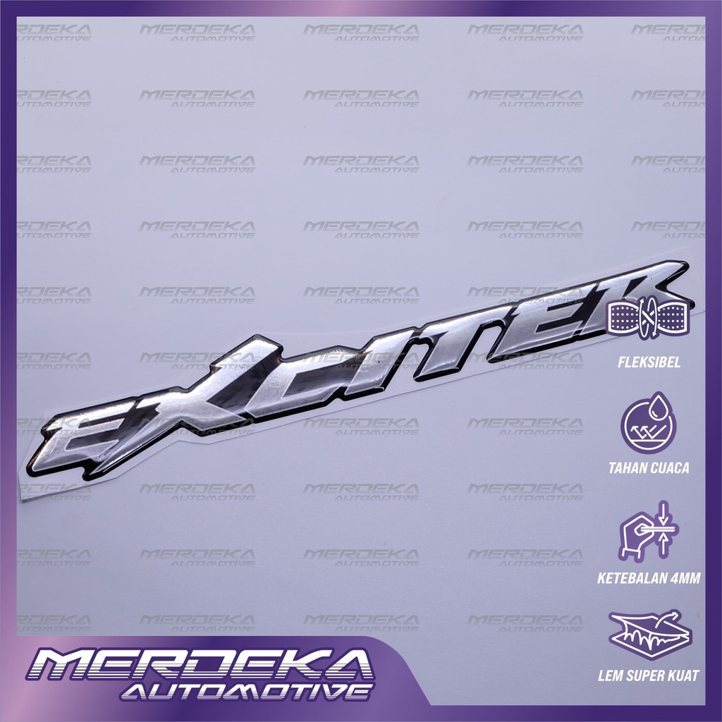 Emblem yamaha exciter / emblem timbul yamaha exciter 155 / emblem titanium exciter / emblem yamaha e