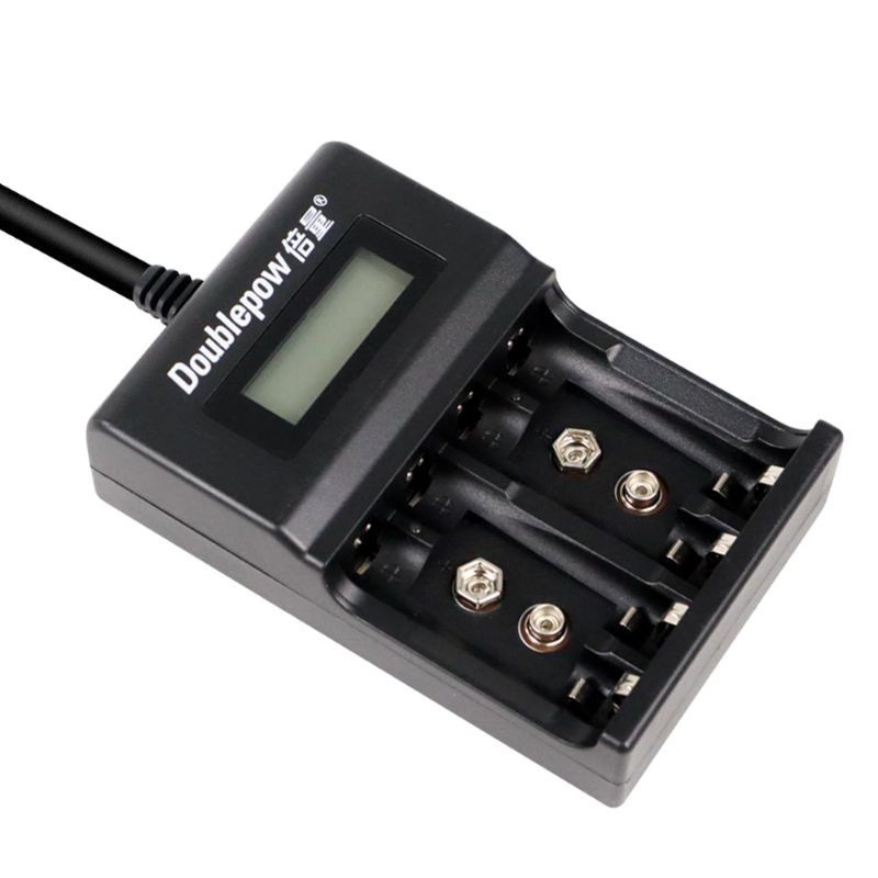 DOUBLEPOW Charger Baterai 1.2V & 9V NI-MH NI-CD Lithium - DP-UK95