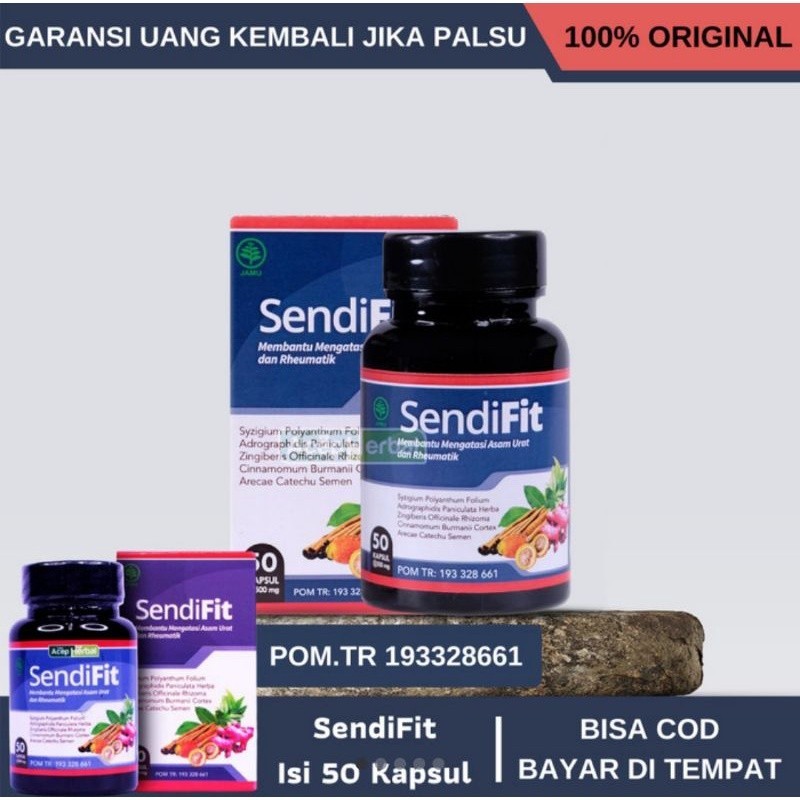 SENDIFIT OBAT HERBAL ASAM URAT, NYERI SENDI, REUMATIK. SENDIFIT ASLI
