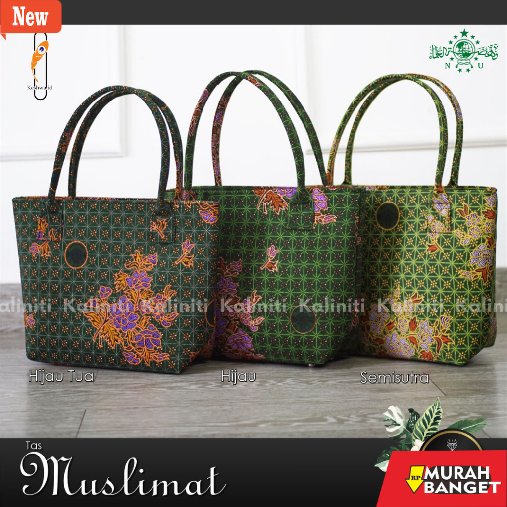 tas selempang wanita shopee haul Tas Batik Muslimat NU Selempang Pengajian Nahdlatul Ulama Pita Musl