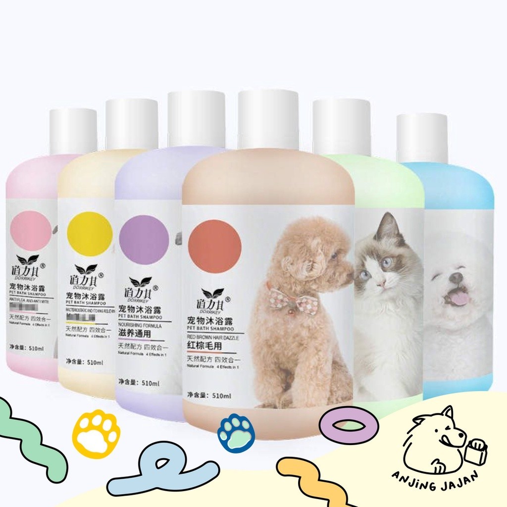 Shampo/Shampoo/Sampo Anjing Kucing Dorrikey Anti Kutu Jamur & Bakteri | Shampo Sabun Mandi Anjing Me