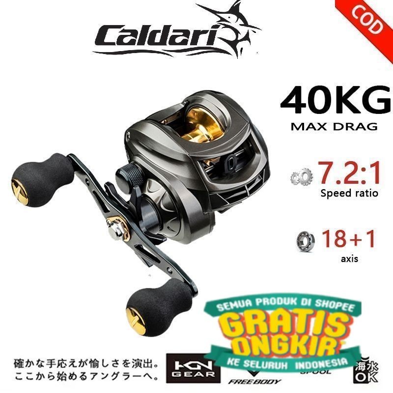 Indonesia spot pancing putar Lure fishing AK2000 40KG 7.2:1 gulungan pancingan reel pancing baitcast