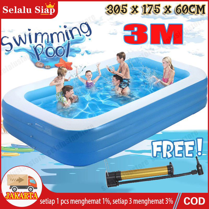 【Bagian tebal】kolam renang anak jumbo/kolam renang mainan/kolam renang anak jumbo 3 meter/mainan kol