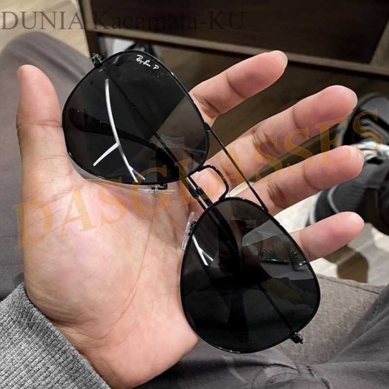 Kacamata Hitam Rayban Aviator RB3026 & RB3025 Lensa Kaca Polarized