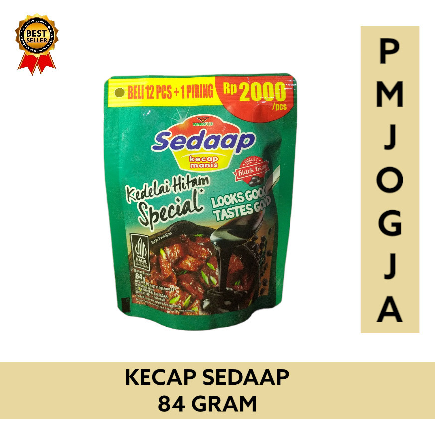 

Kecap Sedaap kedelai hitam spesial Kemasan Pouch sedap 2000 84 gr