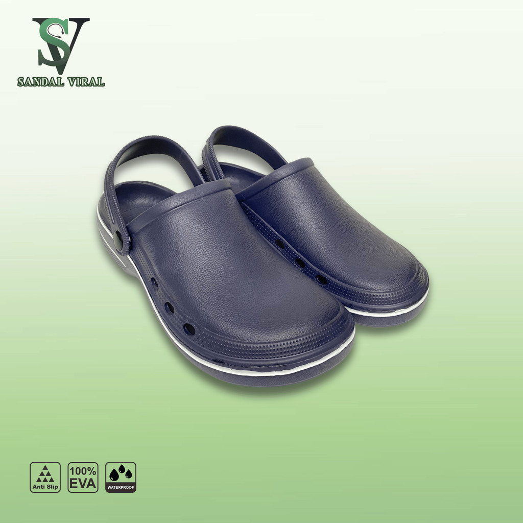 Sandal kodok/Sandal baim/Sandal clog/Sandal chef/Sandal viral