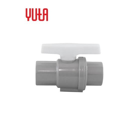YUTA PVC Ball Valve (PVC BVS) 1/2" / Stop Kran - keran buka tutup