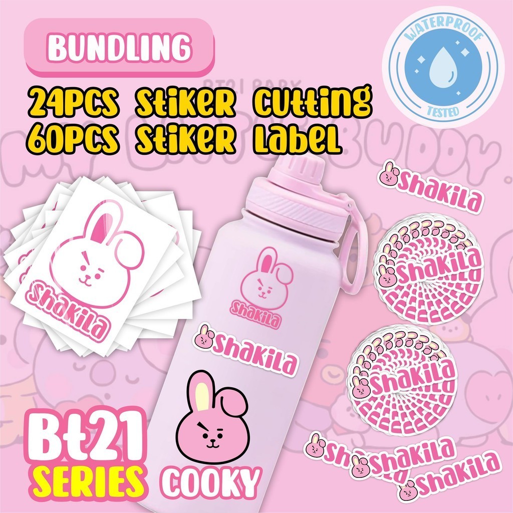 

BUNDLING BT21 60pcs Label & 24pcs Cutting Stiker