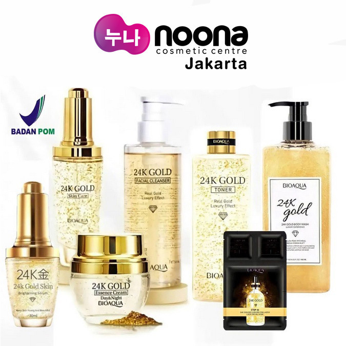 BIOAQUA 24K GOLD SKINCARE PAKET ANTI AGING