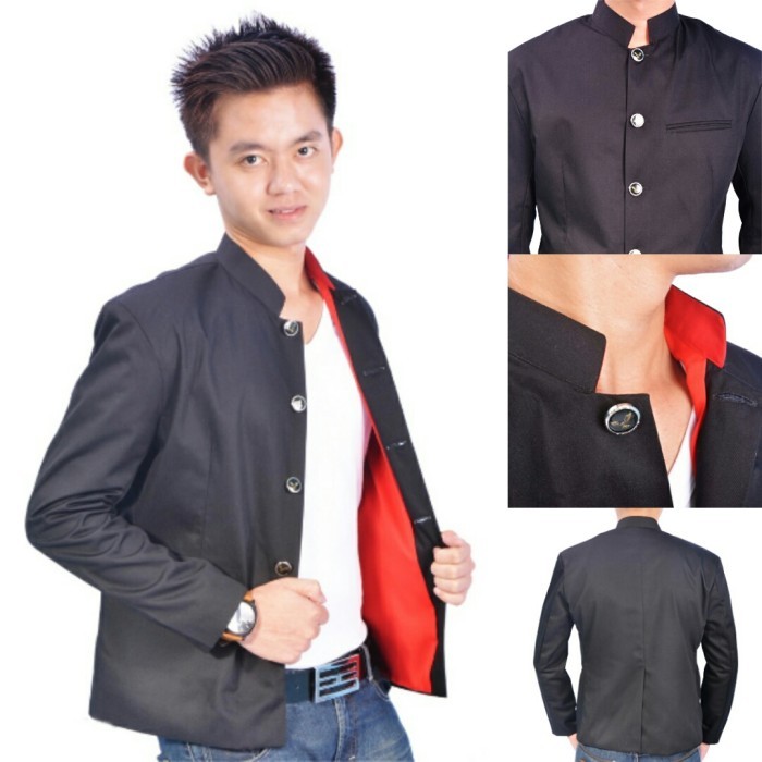 BLAZER PRIA NEW CROWS BLACK - Jas Hitam Takiya Genji Zero Casual Jaket - Hitam, S