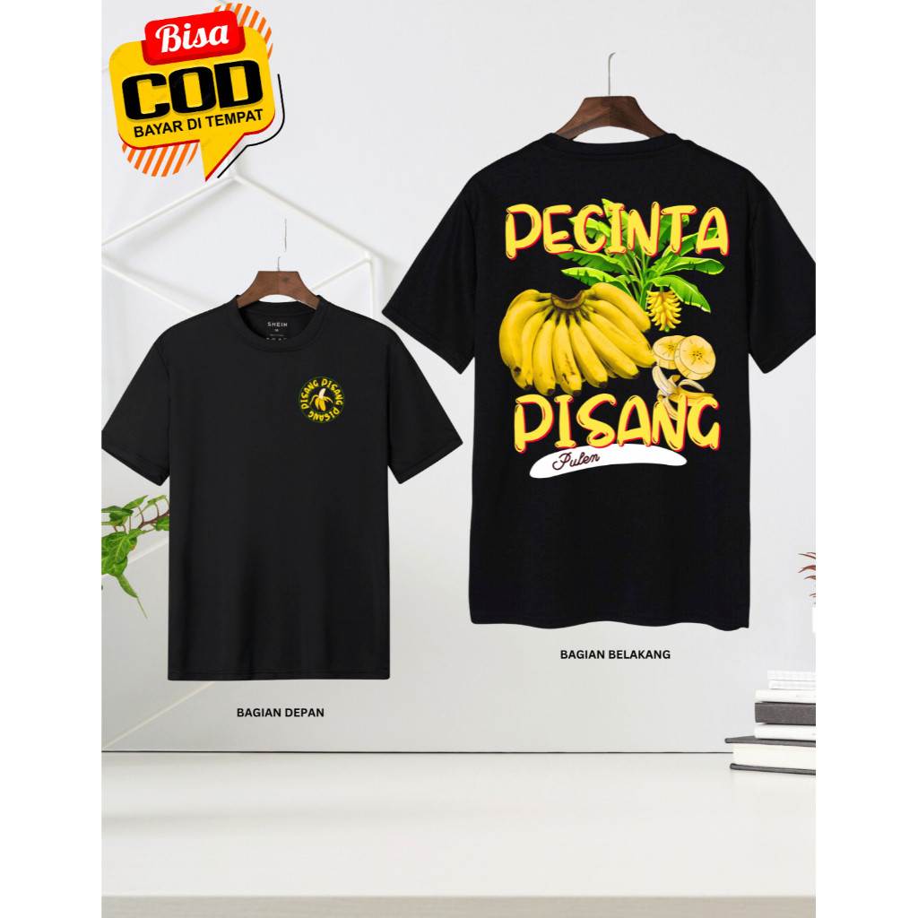 PISANG -  - Kaos Pisang Unisex/Baju Petani Pisang /Pakaian Motif Buah Pisang/Baju Pisang Kekinian