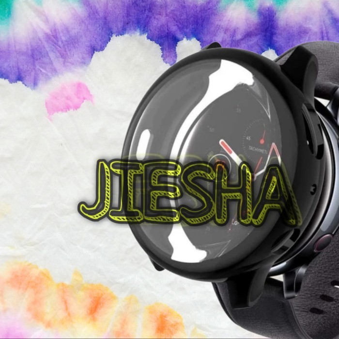 [[Akssesoris Watch]] CASING FULL COVER SOFT TPU CASE SAMSUNG GALAXY WATCH ACTIVE 2 44MM - Hitam