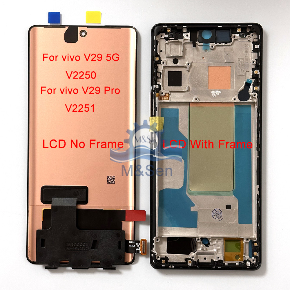 Original AMOLED For Vivo V29 5G V2250 V29 Pro V2251 V29e V29 Lite LCD Display Screen For Vivo V30 V2