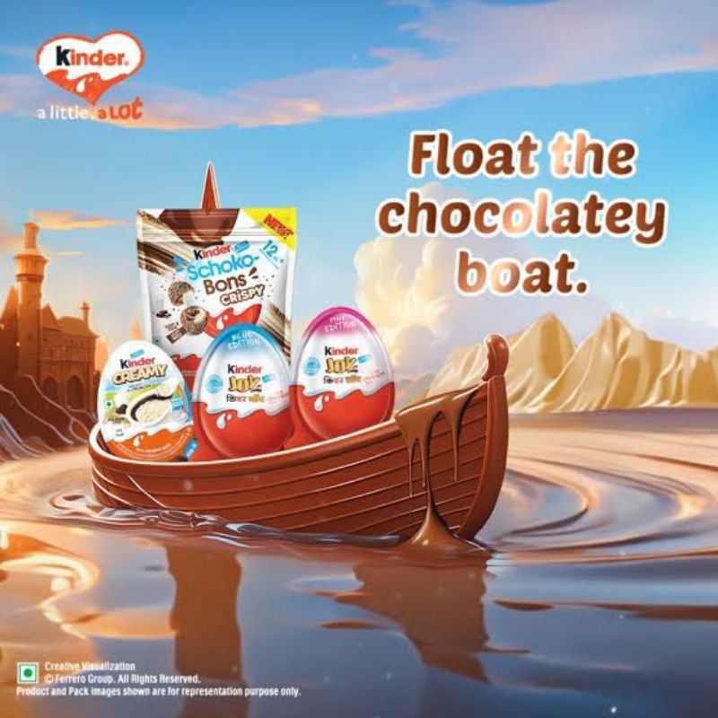 

Kinder Joy 20 gram dan Kinder Creamy 19 gram Memiliki Plastik Berbentuk Telur