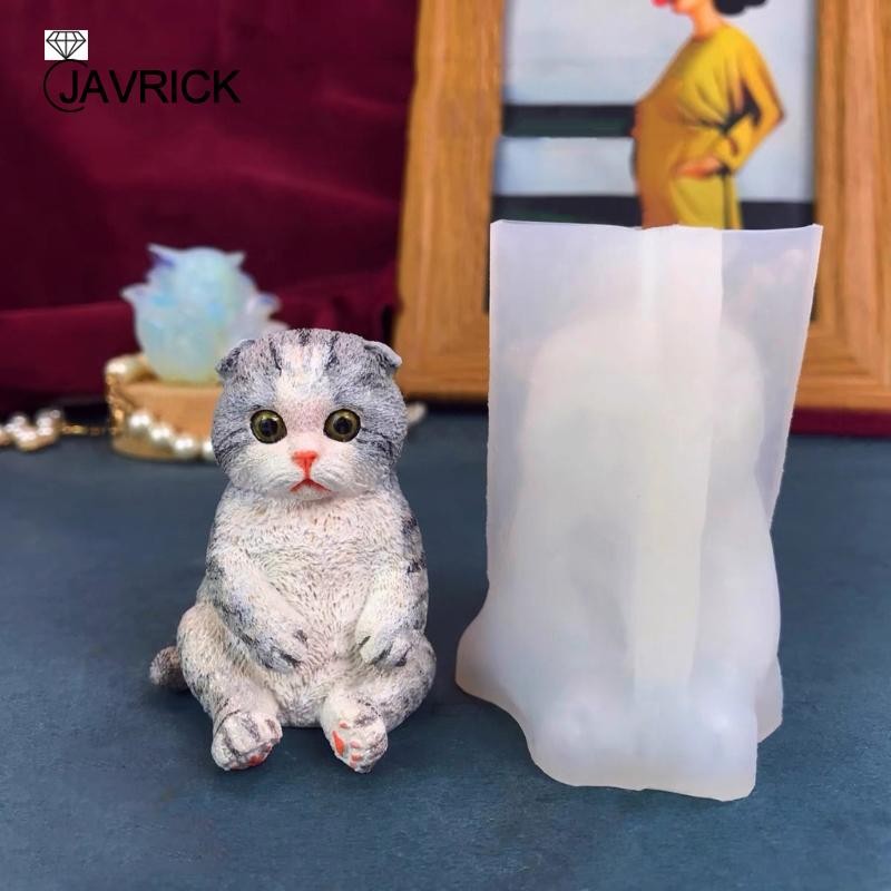 

Silicone Mold Cat Aromatherapys Candle Resin Molds 3D Gypsum Ornaments Keychain Mold Home Dcoration Durable Tool DIY