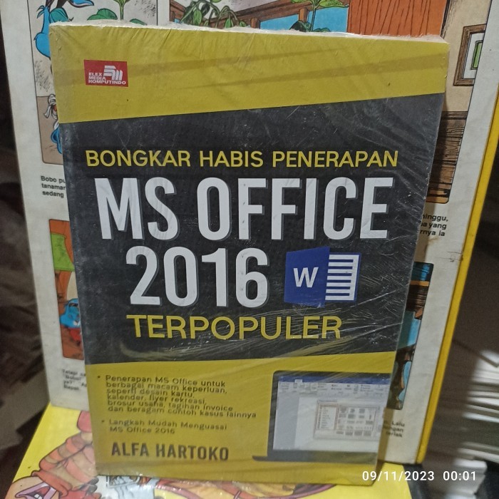 buku komputer bongkar habis penerapan ms OFFICE 2016