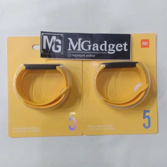 [[Promo]] XIAOMI Strap Miband 5 Mi Band 5 Strap Original / Tali Jam - Kuning