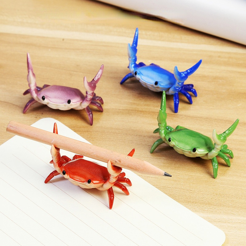 

1Pcs Creative Pen Holder Cute Crab/Lobster Desktop Crab Weight Lifting Bracket Storage Rack Decoration Gift Stationery
